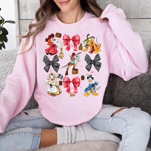Disney Pirates Mickey And Friends T-Shirt, Coquette Bows Disney Pirates Shirt Tee, Disney Family Cruise Sweatshirt, Pirate&#39;s Life for Me Tee