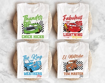 Sudadera de Disney Cars, camiseta de viaje a WDW, suéter del grupo Disney, camiseta de personajes de Pixar Cars, camiseta de Rayo McQueen, camiseta a juego de Cars