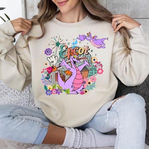Flower Garden Festival Shirt, Orange Bird Sweatshirt, Purple Dragon Tee, Magic Kingdom Olaf T-Shirt, Disneyland Family Trip Sweater