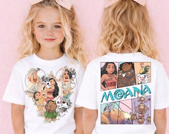 Disney Moana Shirt, Princess Moana Birthday Kids T-Shirt, Watercolor Magic Kingdom Family Tees, Disney World Trip Shirt, Disneyland Trip Tee