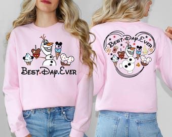 Olaf Best Day Ever Sweatshirt, Disney Frozen T-Shirt, WDW Trip Shirt, Disney Olaf Tee, Disneyland Snowman Shirt, Olaf Snacks Sweatshirt
