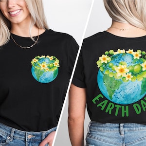 Flower Earth Day Tees, Nature Lover T-Shirt, Eco Friendly Sweatshirt, Climate Change Shirt, Happy Earth Day Hoodies, Nature Activist Sweater