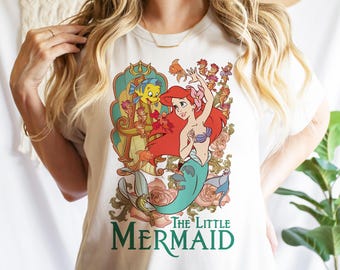 Maglietta Disney La Sirenetta, maglietta Disney Principessa Ariel, magliette Disneyworld Besties Girl Trip, maglietta Disneyland Family Trip, magliette WDW