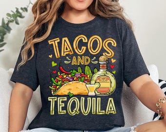 Tacos And Tequila Shirt, Tequila Lover Salt T-Shirt, Mexican Fiesta Sweatshirt, Tacos Lover Shirt, Mexican Festival Tees, Cinco De Mayo Tees