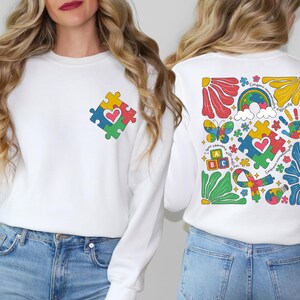 Autism Puzzle Shirt,  Autism Awareness Shirts, Autism Support Squad T-Shirt, Autism Mom Sweatshirt, Neurodiversity Shirt, Autism Family Tee