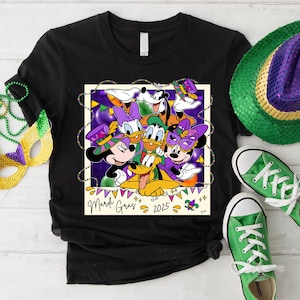 Disney Mardi Gras 2025 Shirt, Mardi Gras Festival Mickey&Co T-Shirt, Mardi Gras Carnival Sweatshirt, New Orleans Shirt, Disneyland Vacay Tee
