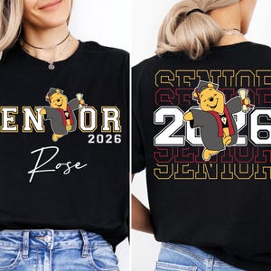 Senior 2026 Bear Sweatshirt, Class of 2026 Graduation Shirt, Cute Honey Bear Grad Tee, Grad Squad Sweatshirt
