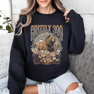 Grizzly 399 Sweatshirt, Die Königin der Tetons T-Shirt, In Erinnerung an Bär 399 Shirt, berühmtes Nationalpark-T-Shirt, Grizzly Cub Mom Sweatshirt