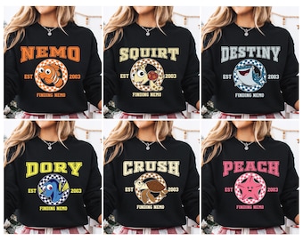 Finding Dory Shirt, Finding Nemo Characters T-Shirt, Disney Nemo and Friends Sweatshirt, Nemo Family Matching Shirts, Pixar Nemo Movie Tees