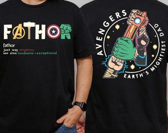 Fathor Shirt, Avengers Father T-Shirt, Marvel Dad Sweatshirt, Disney Dad Shirt, Avengers Daddy Shirt, Best Dad Tees, Disney Father's Day Tee