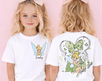 Custom Disney Tinkerbell Shirt, Peter Pan T-Shirt, Pixie Dust Shirt, Fairy Core Sweatshirt, Disneyland Girls Trip Shirts, Magic Kingdom Tees
