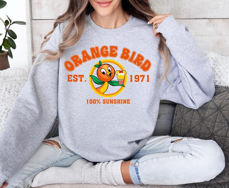 Orange Bird Sunshine Shirt, Orange Bird Shirt, Beach Shirt, Summer Vacation Shirt, Flower and Garden Festival 2024
