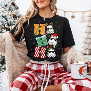 Stormtrooper Christmas Shirt, Disney Ho Ho Ho T-Shirt, Star Wars Xmas Holiday Sweatshirt, Disneyworld Xmas Trip Shirt, Xmas Star Wars Tees