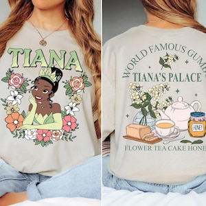 Disney Tiana&#39;s Palace Shirt, The Princess And The Frog T-Shirt, Flower Tea Cake Honey Shirt, Princess Tiana Tees, Disneyland Girls Trip Tees