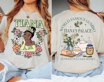 Disney Tiana's Palace Shirt, The Princess And The Frog T-Shirt, Flower Tea Cake Honey Shirt, Princess Tiana Tees, Disneyland Girls Trip Tees