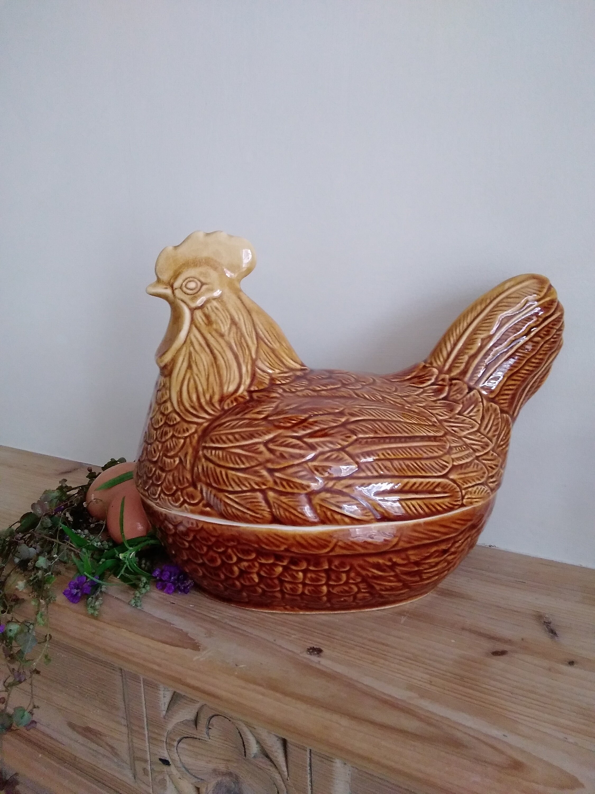 Chicken Egg Basket  Canterbury Pottery