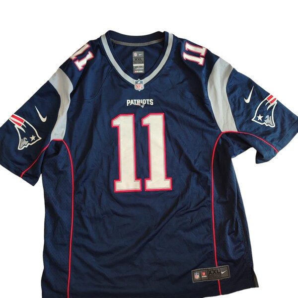 Nike On Field NFL New England Patriots Jersey size XXL adult player Edelman