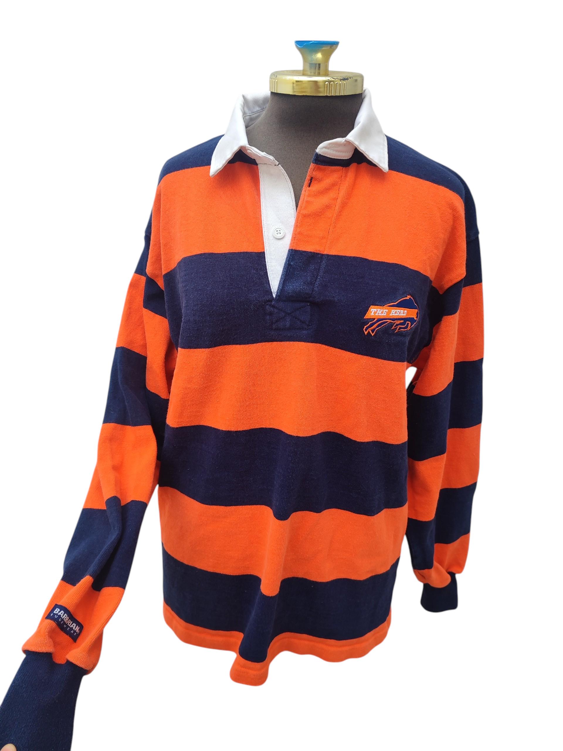 Maillot Rugby Vintage Michigan State – Homme Taille 40 (S), Rayé Vert/blanc, Années 80