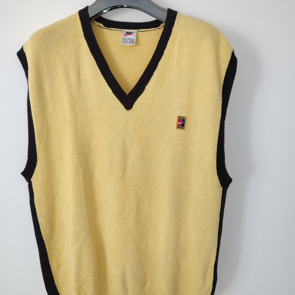 Vintage 90s Nike Vneck Tank Top sweater Nike sweatshirt sleeveless /Challenge court Nike sweatshirt