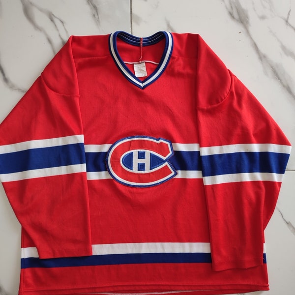 Canadiens Montreal ice hockey jersey/ vintage Montreal Canadiens hockey jersey / Montreal Canadiens 90s size XL