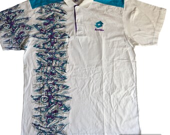 Vintage 90s Sergio Tacchini Pete Sampras Tennis Polo Shirt