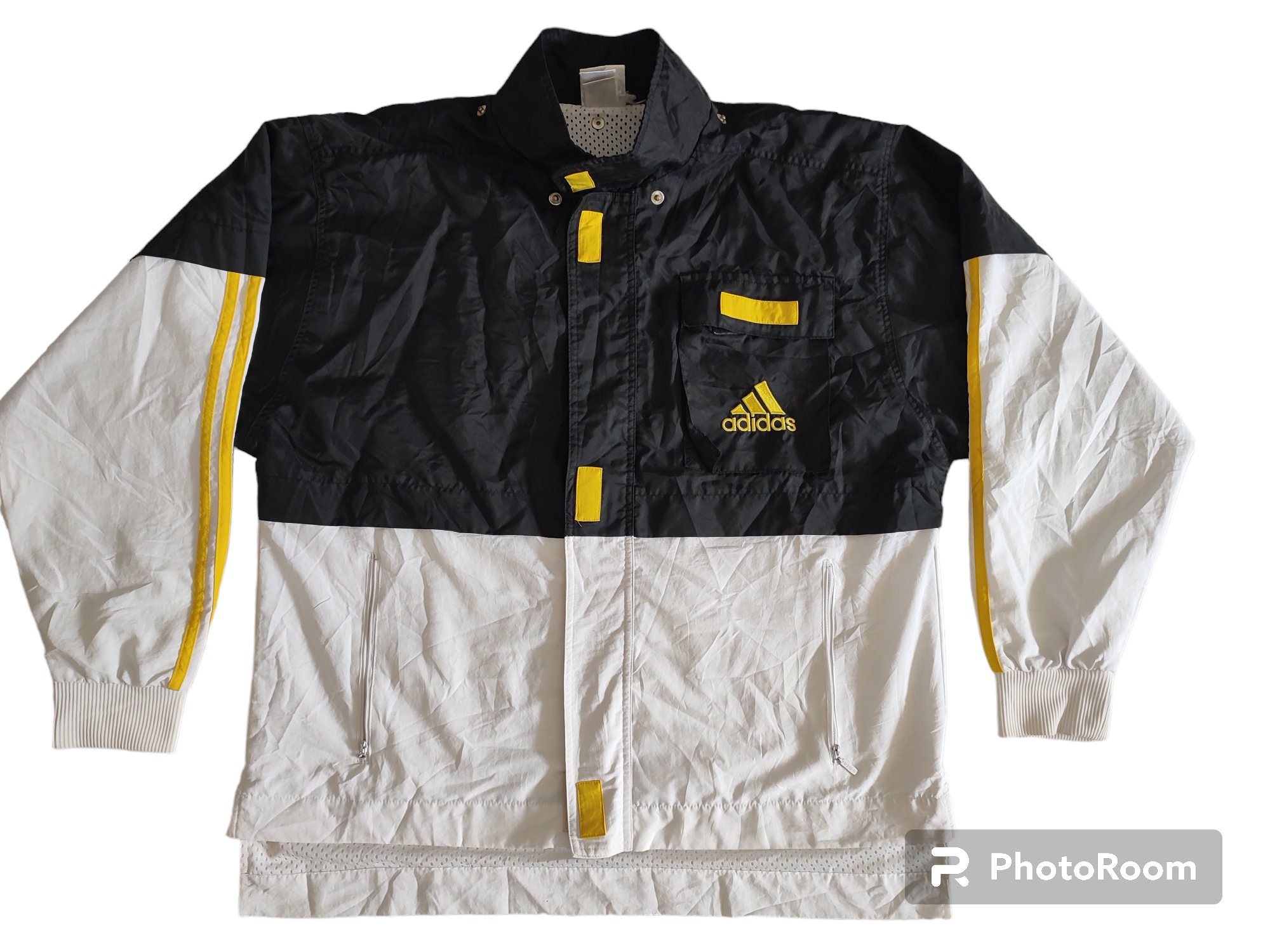 Vintage Adidas Track Jacket Size M Adidas 90s Jacket Adidas Vintage Windbreaker Etsy