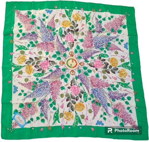 Gucci butterfly deals scarf