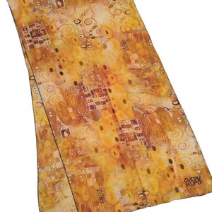 Gustav Klimt Silk Scarf 100% Silk Chiffon Free Shipping