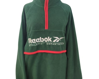 Reebok Athletic Fleece Zip-Up Winter Pullover, Size XL