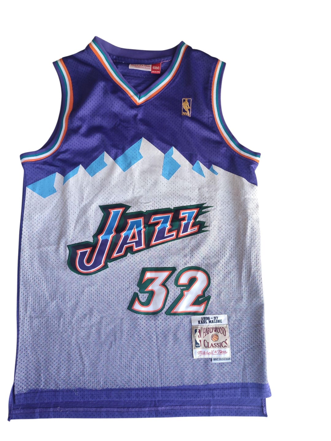 Vintage NBA Mitchell and Ness Utah Jazz Karl Malone Basketball