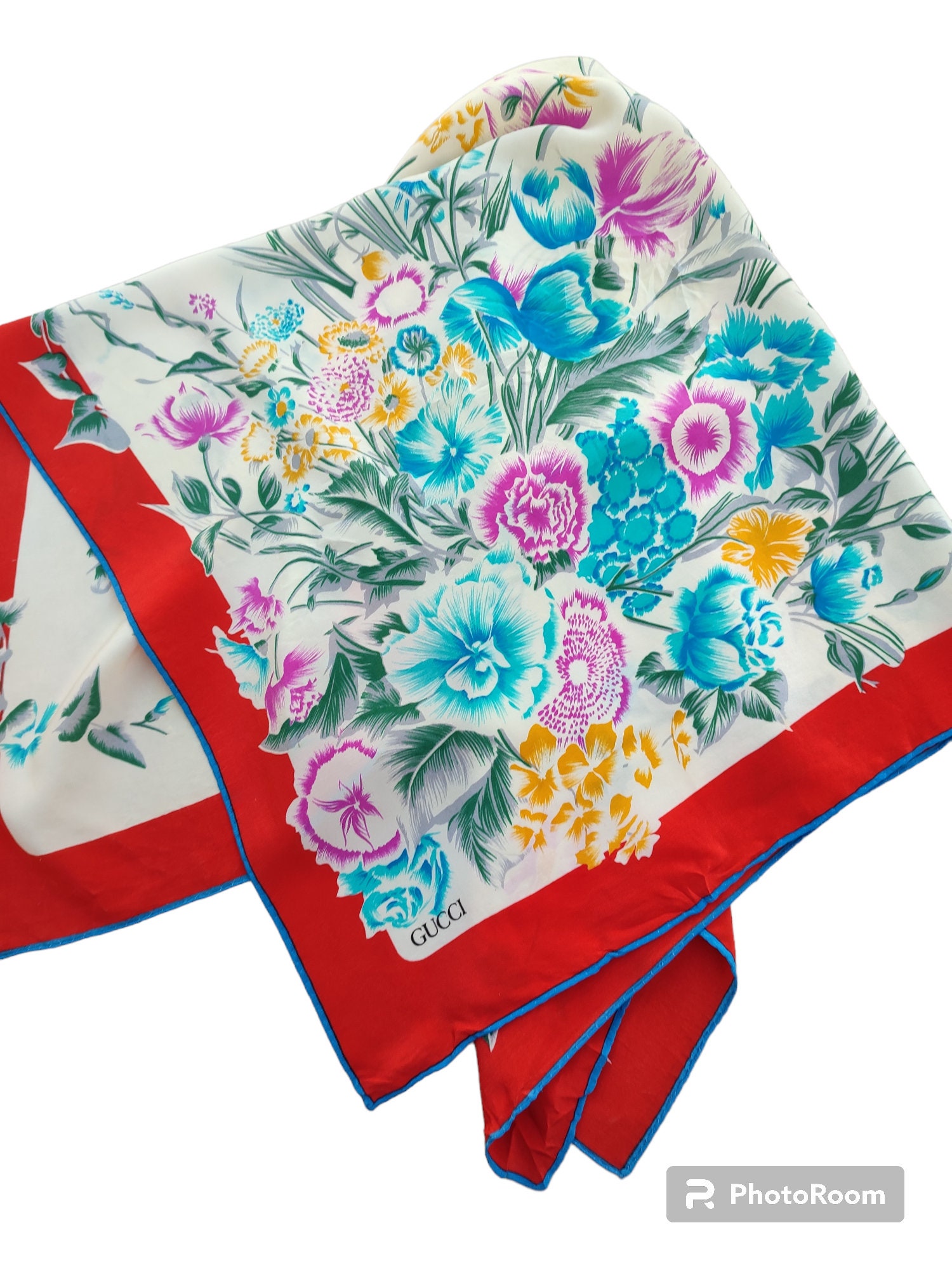 Gucci shop chiffon scarf