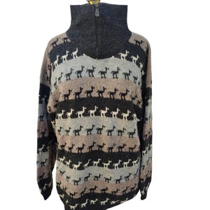 Pull d&#39;hiver à col montant en Alpaga taille L