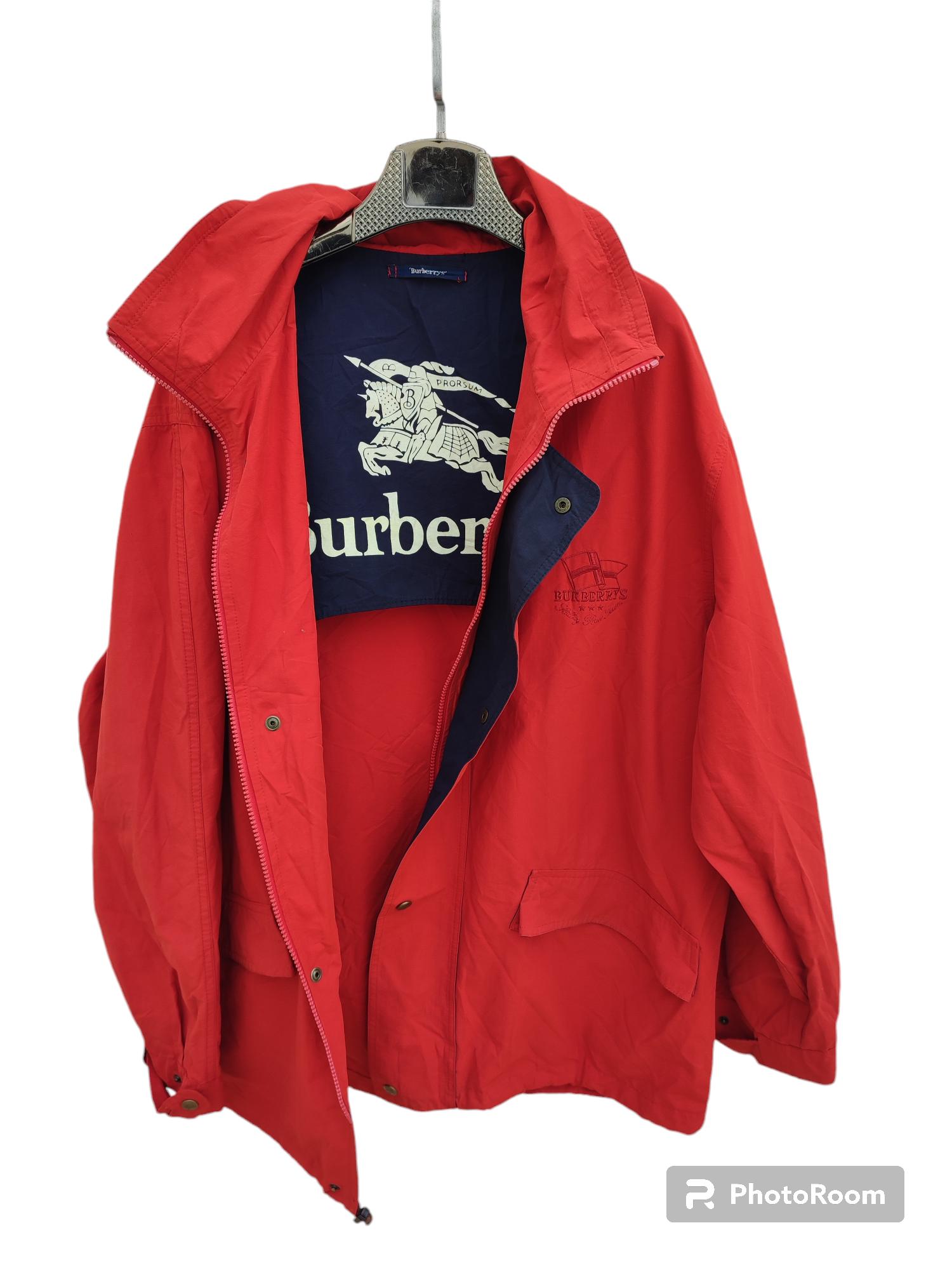 Burberry Red Jacket - Etsy Burberry Red Jacket - Etsy
