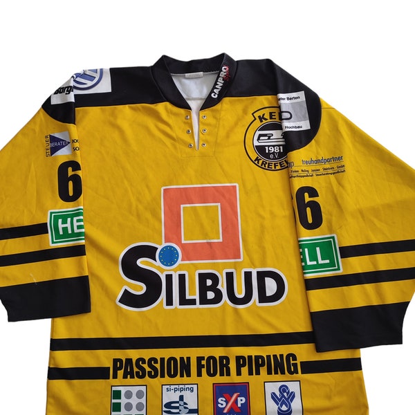 Krefeld Pinguine Ice Hockey Shirt Jersey Trikot Eis Germany Penguins Jersey size XL adult,/ german hockey jersey