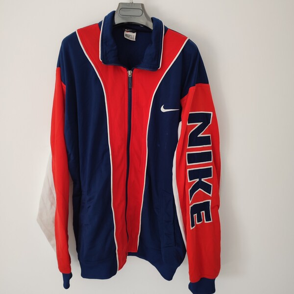 Veste De Survêtement Vintage TBS Années 90 – Bleu – Taille XL – Style Hip-hop