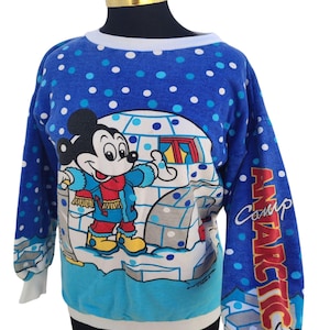 Vintage Disneyland Paris Mickey Mouse Antartic sweater size S / vintage Mickey mouse sweatshirt