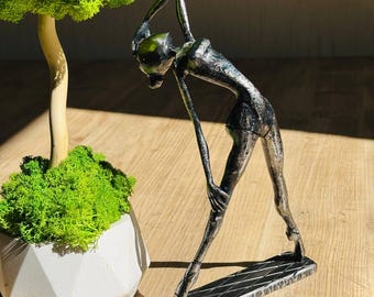 Metal sculpture woman ,metal home decor, Handmade gift ,  Scrap Metal Art, beautiful female body