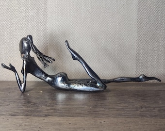 Metal sculpture woman ,metal home decor, Handmade gift ,  Scrap Metal Art, beautiful female body