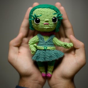 Amigurumi Inside Out Disgust pdf crochet pattern