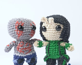 Avengers amigurumi pattern Mantis and Drax