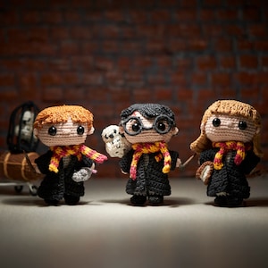 3 Wizard friends crochet amigurumi pattern