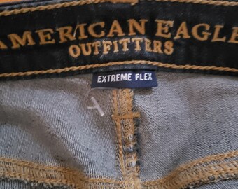 American Eagle Men's Slim Straight Jeans Extreme Flex Pants Dark