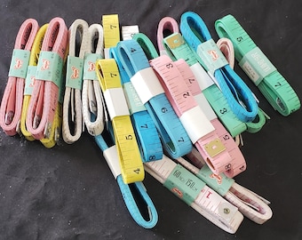 Butterfly Tape Measure 60 Inch 150cm Soft Tailor Sewing Measuring Tape Assorted Colors Set of 6 or 12 NEW