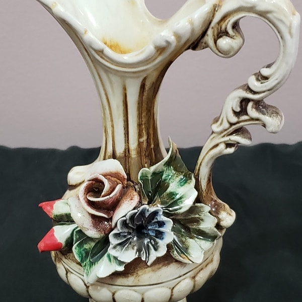 Capodimonte Long Vase Etsy