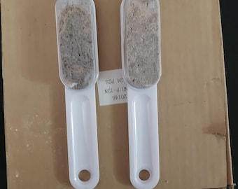 Piedra pómez con mango blanca natural a granel LOTE de 12 o 24 piezas Callus Spa Exfoliante para manos y pies NUEVO