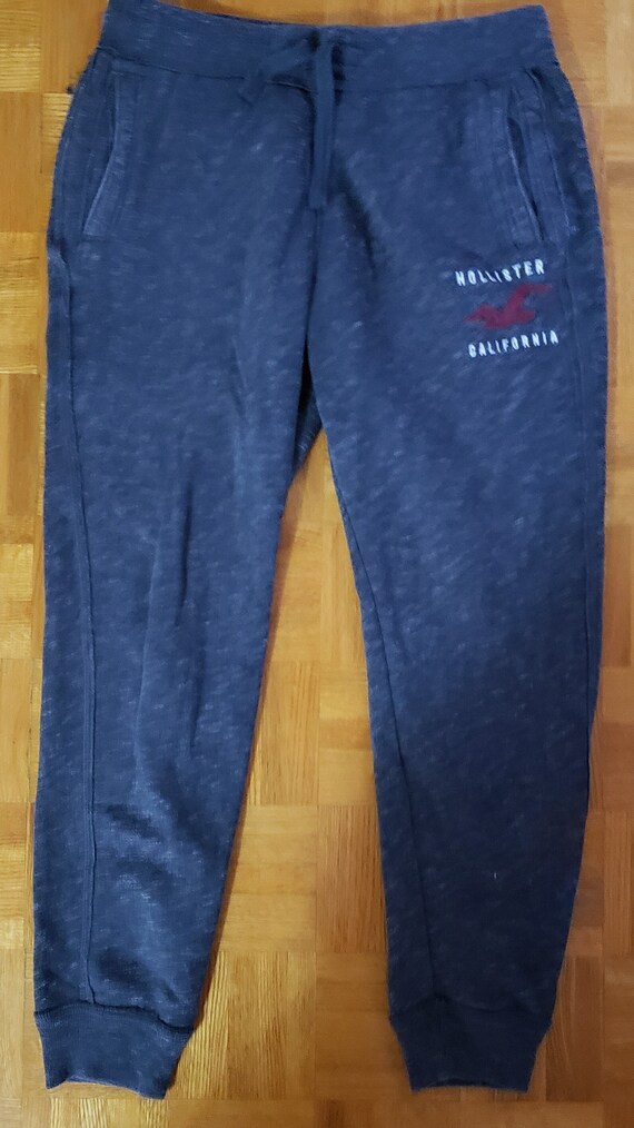 Hollister California Sweat Pants Joggers Men s Small Gray Drawstring W Pockets Tapered Iconic Feel Good Fleece Logo Etsy Canada