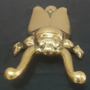 Beetle Boot Jack Shoe Remover Heavy Brass Door Stop Scarab Bug Decor Gold Tone Canada Vintage