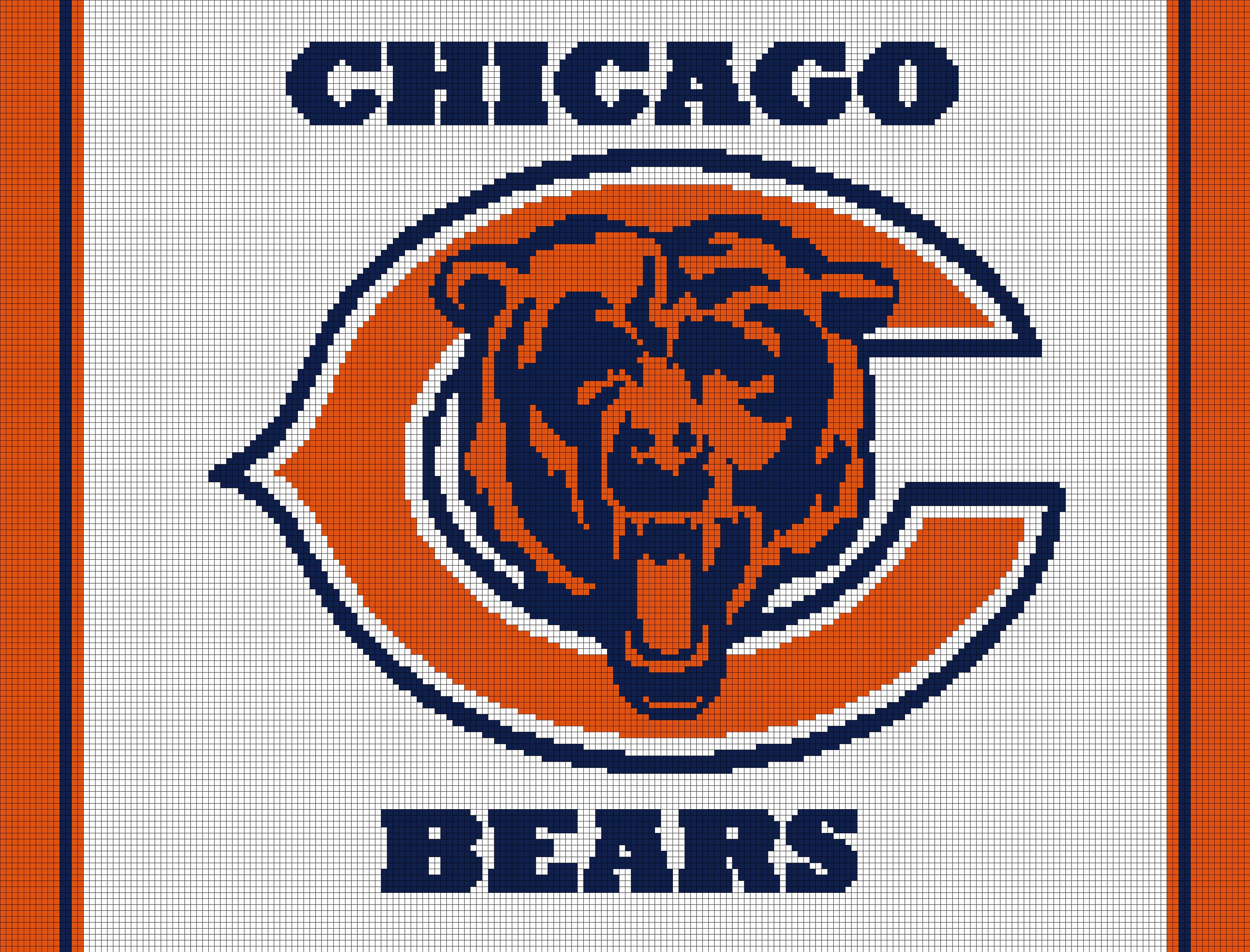 chicago bears knitting patterns