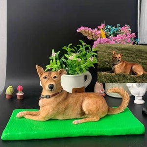 Custom Funny Pet Dog Wedding Cake topper Figurine, Dog Statue, Cat Figure, Cat Loss Gifts, Dog Mom Gift, Pet Lover Gift, Dog Cake Topper