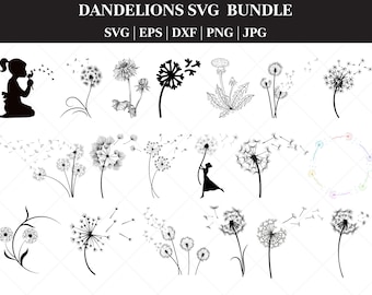 Dandelion Svg Bundle, Dandelion Svg, Dandelion Png, Blow Me Svg, Just Breathe Svg, Dandelion Blowing Svg, Kindness Svg, Dandelion Cut File